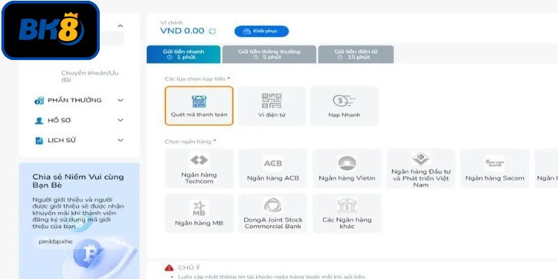 Hỗ trợ đa dạng kênh giao dịch vốn cược
