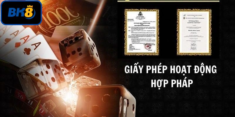 Khám phá các loại giấy phép Bk8 uy tín