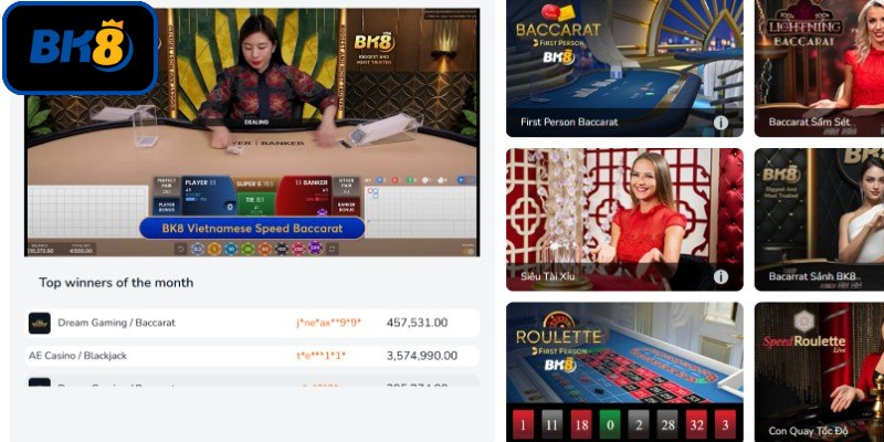 Tìm hiểu chi tiết về Casino BK8 online